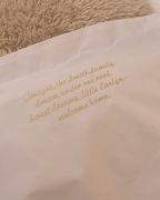 Personalised ‘Welcome Home Baby’ Embroidered Pillowcase – New Baby Family Keepsake
