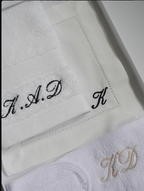 Monogram Embroidered Cocktail Napkin