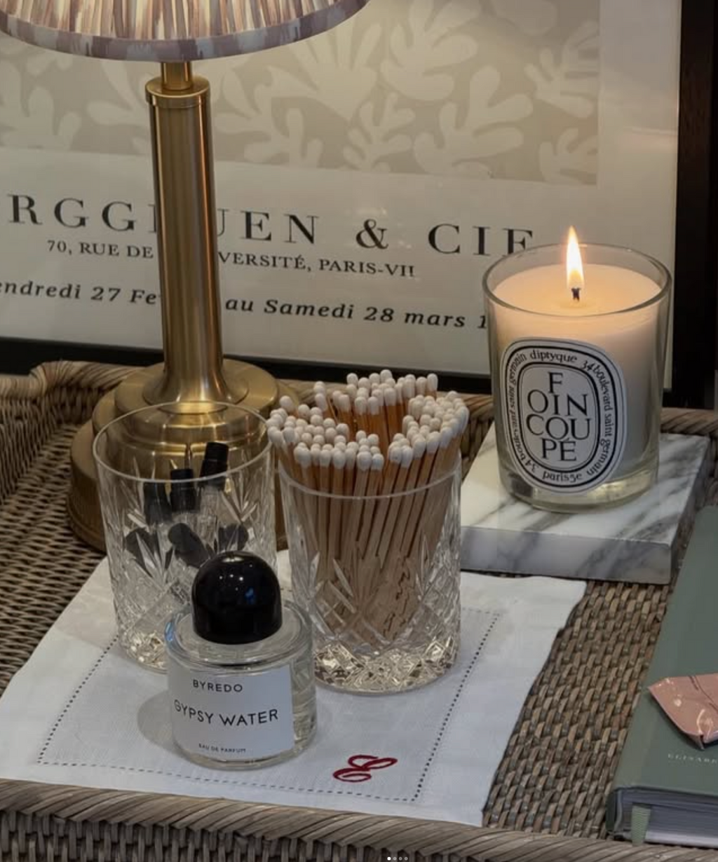 Monogram Embroidered Cocktail Napkin