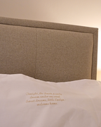 Personalised ‘Welcome Home Baby’ Embroidered Pillowcase – New Baby Family Keepsake