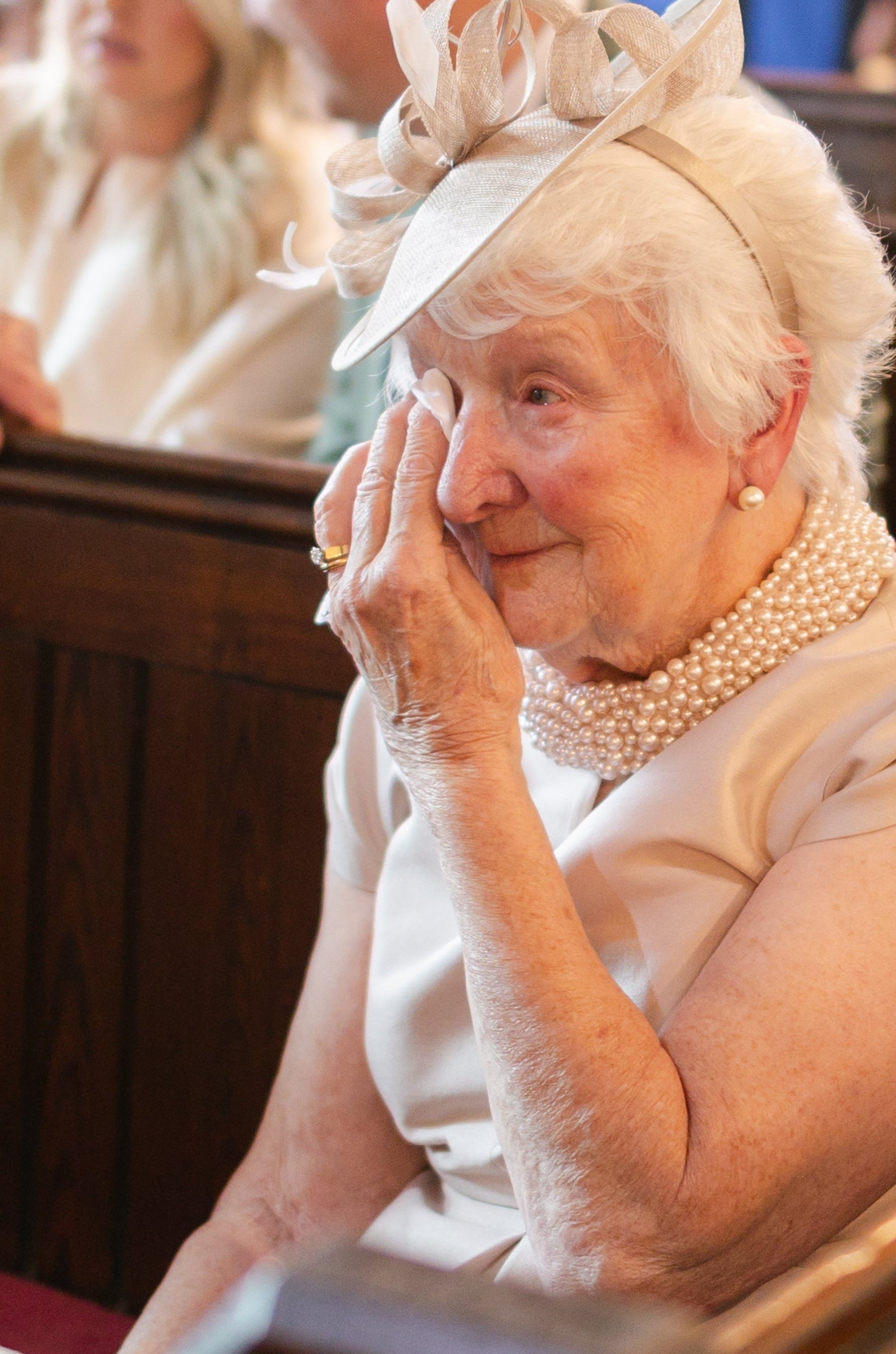Happy Tears Embroidered Handkerchief